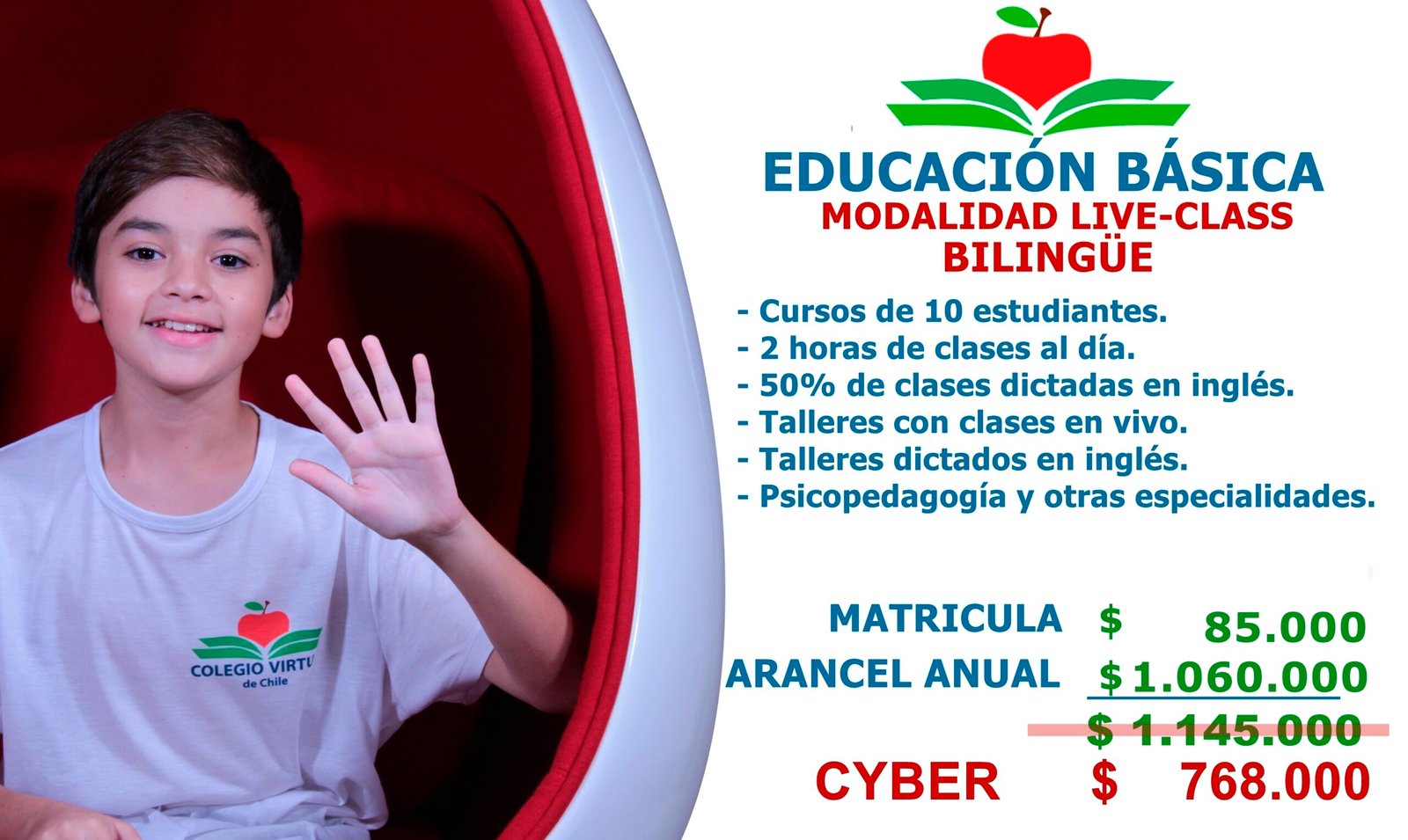 Cyber 2023 Educación Básica Modalidad Live Class Bilingüe Colegio Virtual De Chile 5100